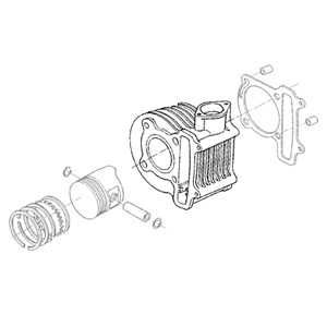 Piese scutere în categoria Piese  ATV-uri » Motor » Set motor (kit cilindru)